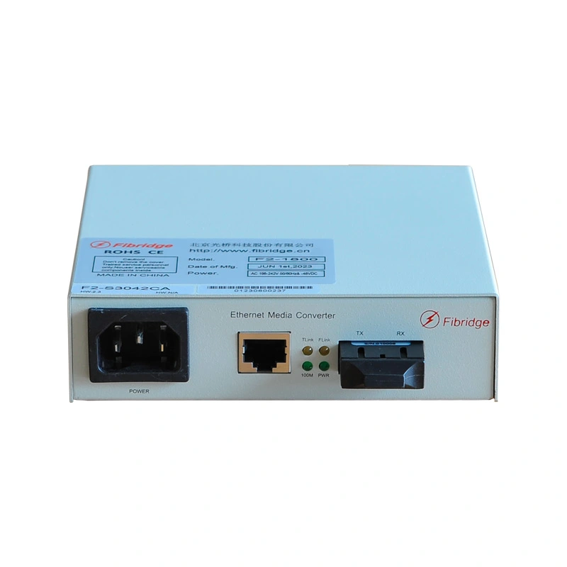1-Puerto 100M Fx 1-Puerto 100M Tx Media Converter