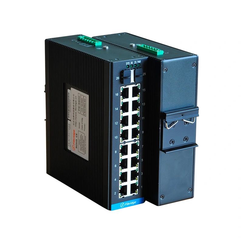 DIN-RAIL L2 Gestionado 2-Port 1000M Fx 16-Port 1000M Fx Industrial Switch