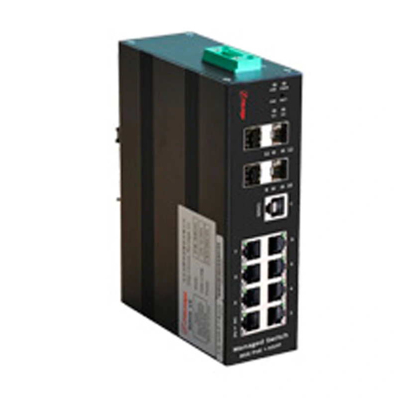 Interruptor industrial F6-5800-M8GT4XL3 DIN-RAIL L3 gestionado 4 puertos 10G SFP 8 puertos 1000M Tx