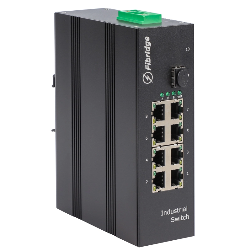 F6-M8GT1GX DIN-RAIL L2 Managed 1-Port 1000M Fx 8-Port 1000M Fx Industrial Switch