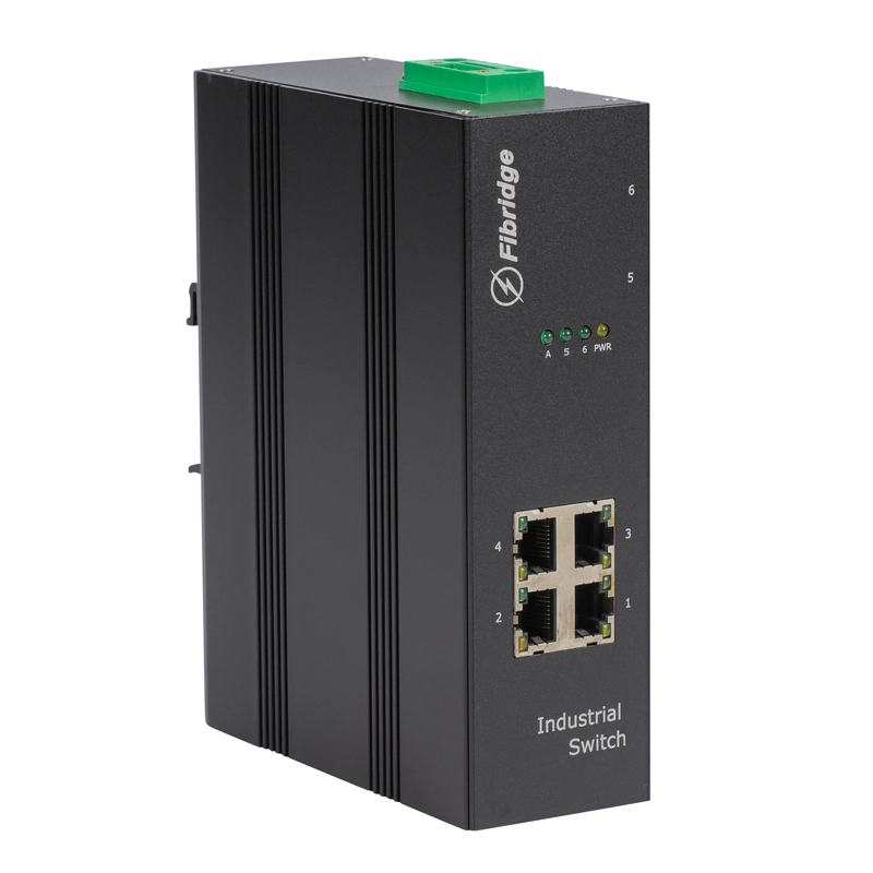 F6-4GT Din-Rail Industrial 4-Port 1000Base-Tx Switch