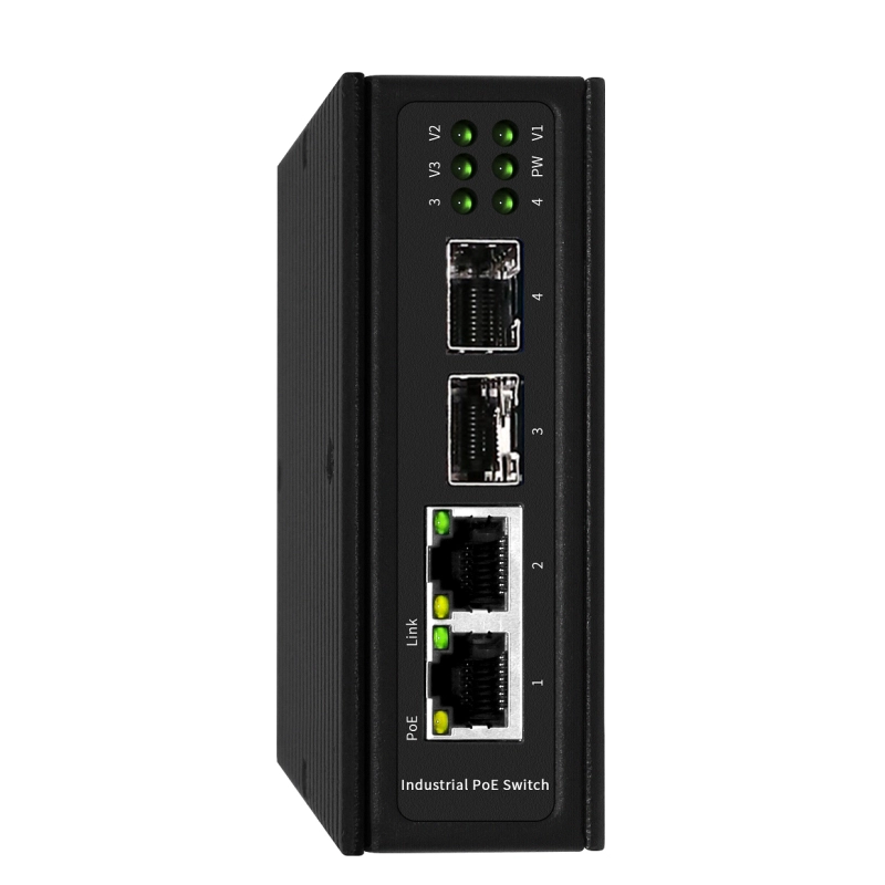 F6-5800-2GTP2YS interruptor industrial no gestionado 2 2,5G Opt y 2 1G base-Tx Poe