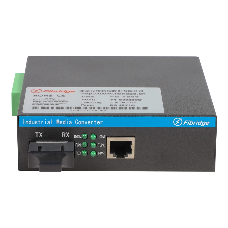 F6-5800-1TP(BT)1FX 1 puerto no gestionado 100M Opt y 1 puerto 100M Poe Industrial Switch
