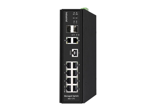 F6-5800-M2GT8GTP2XS gestionado 2*10G OPT y 2 * GE Tx y 8 Giga PoE interruptor industrial