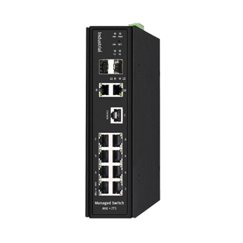 F6-5800-M8GTP2GC Giga Combo Giga y 8 * GE PoE Interruptor industrial