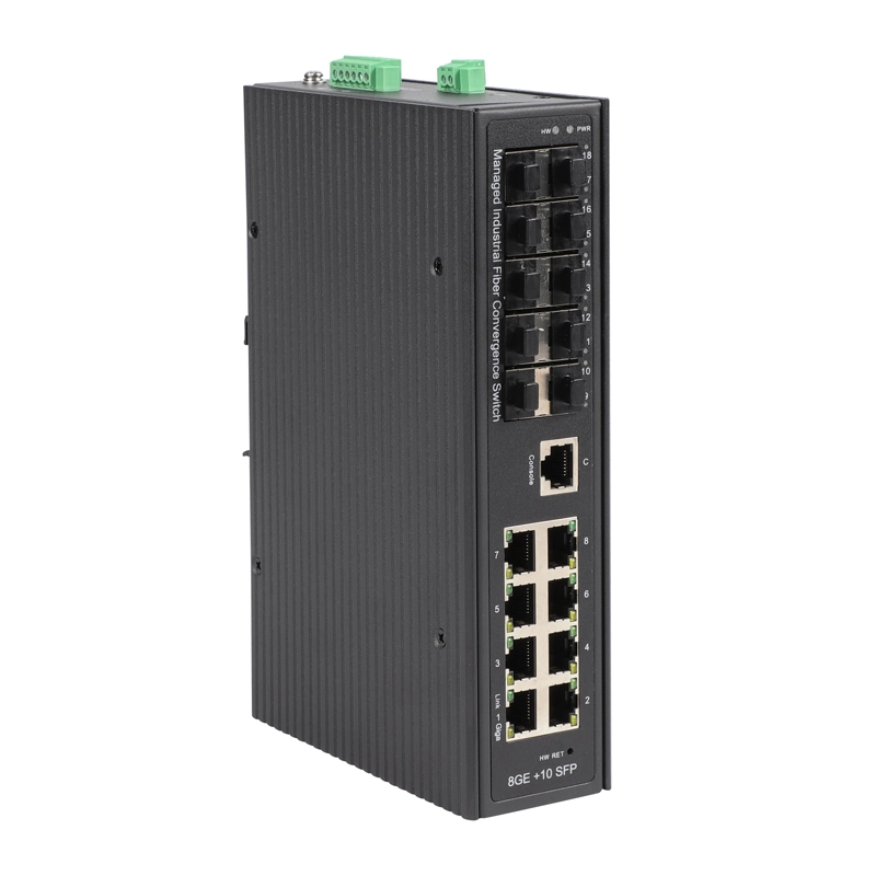 F6-5800-M8GT10GS Giga Opt 10 Giga y 8 GE Ethernet Industrial Switch