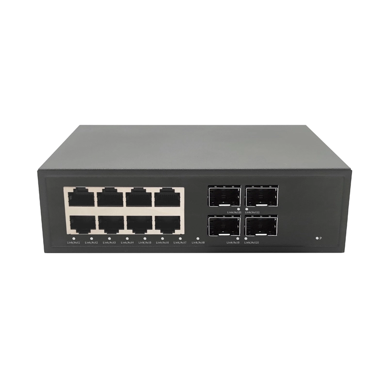 Conmutador PoE eléctrico de 4 puertos 10G SFP de 8 puertos 1G F6C-5800-M8GT4XS