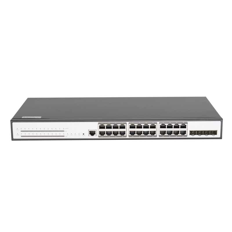 Interruptor eléctrico PoE de 4 puertos 10G SFP de 24 puertos 1G de L3