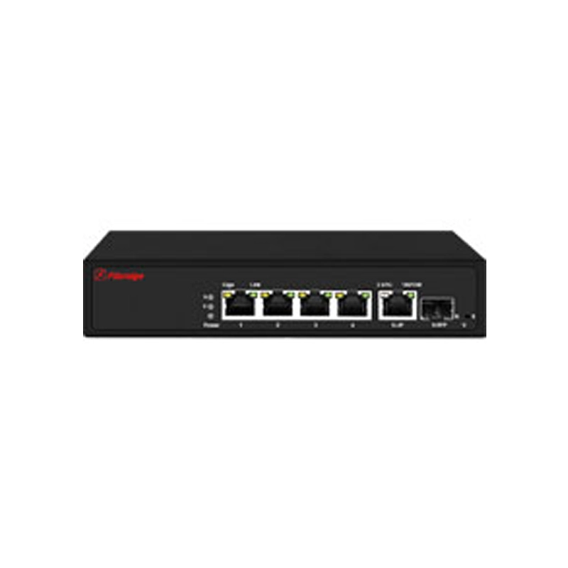 1-Puerto 100M Fx 4-Puerto 100M Tx PoE Conmutador no gestionado F6C-5800-4TP1FX